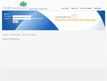 Tablet Screenshot of prm.healthcaresource.com